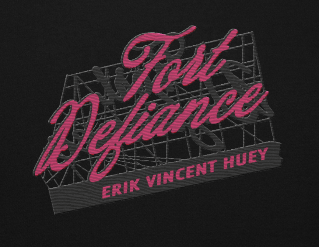 EVH Fort Defiance Neon Sign Embroidered Sweatshirt Mens Hoodie